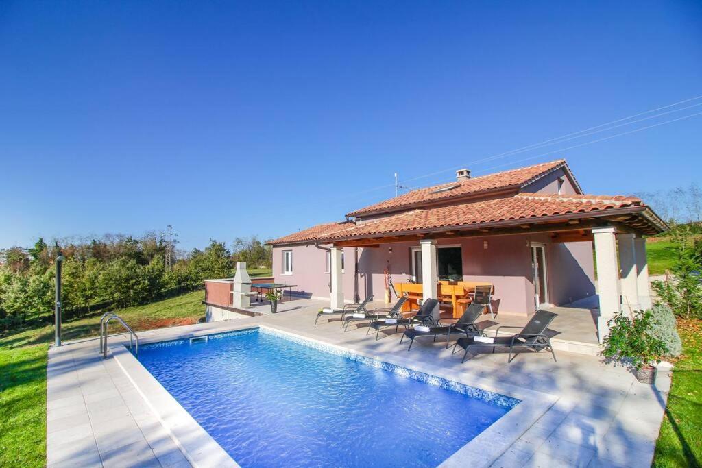 Villa Modern House With Private Pool Žminj Exterior foto