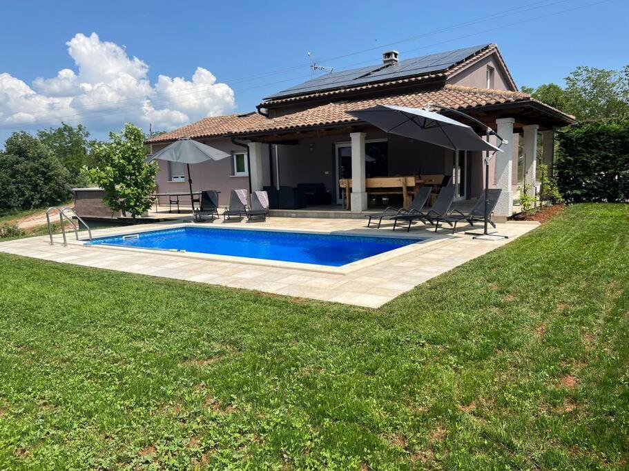 Villa Modern House With Private Pool Žminj Exterior foto